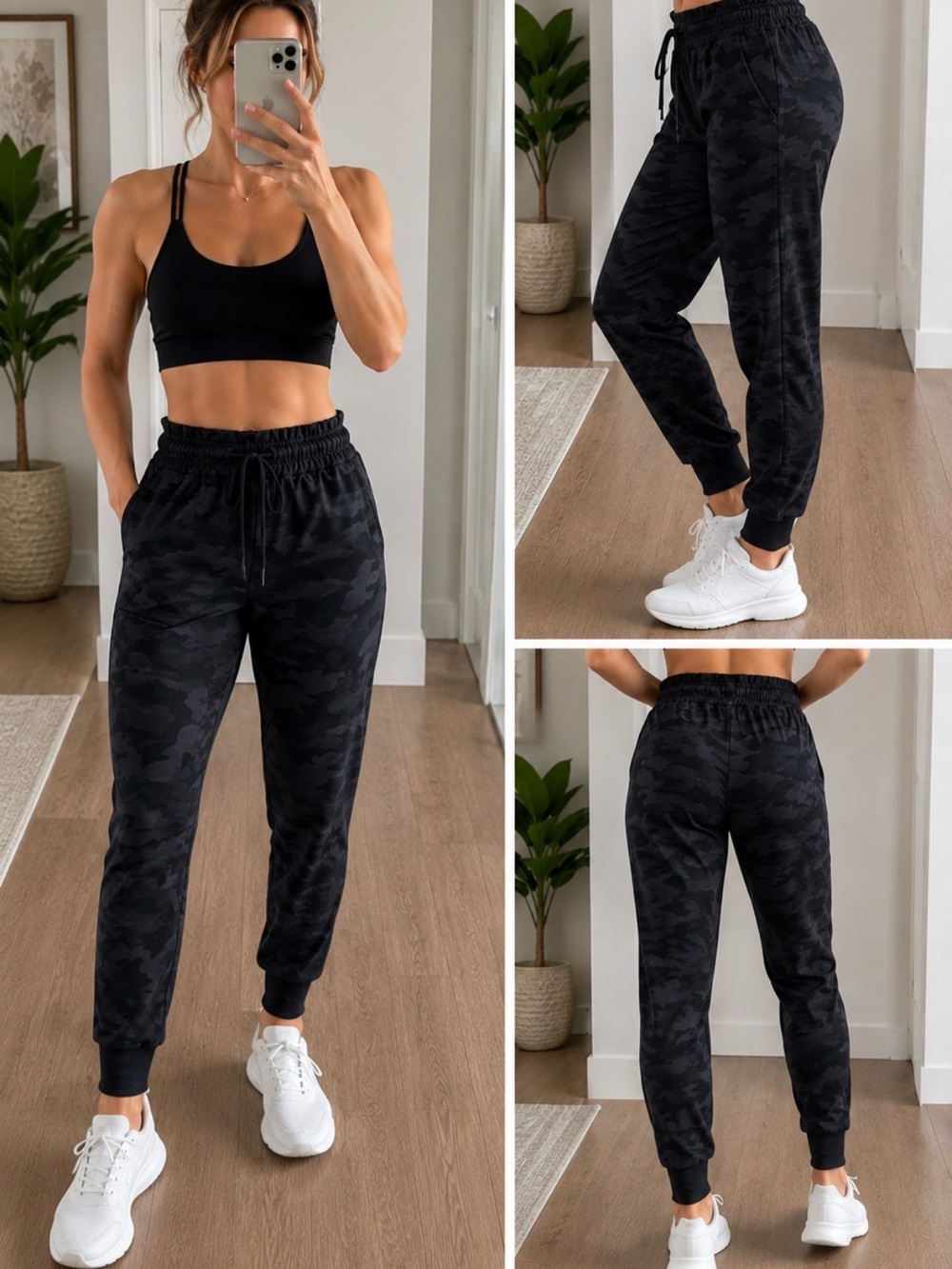Lululemon Stretch High-Rise Jogger Black Camo Size 4
